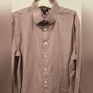 Men's Classic Polka Dot Shirt - Maroon